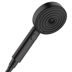 Hansgrohe Pulsify Select Relaxation Douchette à main XXL Performance 105mm avec 3 jets EcoSmart 9l/min, Noir mat (24111670)