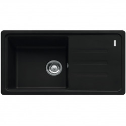 Franke Malta BSG 611-78/39 Evier78x43,5cm avec égouttoir réversible, Fragranit+, Noir mat (BSG611-78MC)