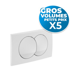 Geberit lot de 5 plaques de déclenchement DELTA20 (115.100.11.1-GVP5)