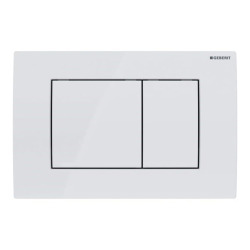 Delta01 plaque de déclenchement double touche, chrome brillant (115.107.21.1)