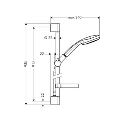  Set Croma 100 Vario/Unica'C 0,90 m (27771000)
