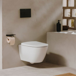 Pack WC Geberit Duofix + Cuvette Ideal Standard Tesi Aquablade + Plaque de commande Sigma20 Blanc chromé