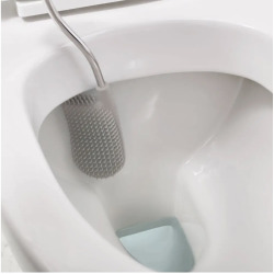Flex™ Plus Brosse de toilette avec support de rangement, Gris clair (70516)