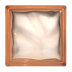 Luxfera brique de verre 19x19x8 cm, Rose transparent brillant (1908WPINK)