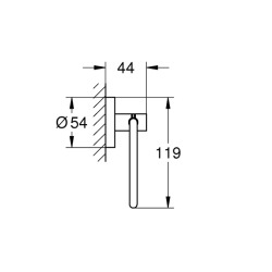  START dérouleur de papier mural, noir mat (412002430)