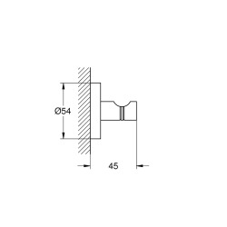  START patère mural, noir mat (G-411732430)