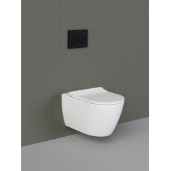 Grohe Pack WC Bâti-support Rapid SL + WC sans bride Bello + Abattant softclose + Plaque Chrome (ProjectBello-2)