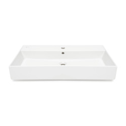  Lavabo SAT Infinitio 80,5x46,5 cm trou pour mitigeur au milieu (SATINF8046)