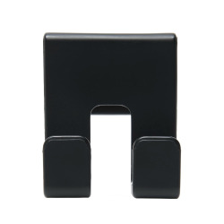  Double crochet suspendu en acrylique pour écran de douche SAT Walk-In, noir mat (SATWIHACEKPLASTC)