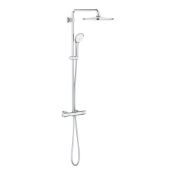Grohe EUPHORIA SYSTEM 310 Colonne de douche thermostatique, Douchette 3jets, Chrome (26384002)