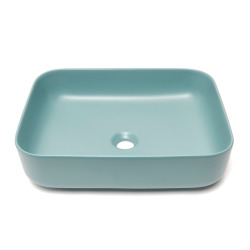 Swiss Aqua Technologies Infinitio Vasque à poser 50x39 cm, sans trop-plein, Vert mat (SATINF5039LGEM)