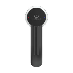  Set mitigeur lavabo monocommande + Bonde pour lavabo clic-clac 5/4, noir mat (BD026U4-CLICLAC)