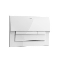 Roca ACTIVE Plaque de commande double touche, Blanc (A8901170B0)
