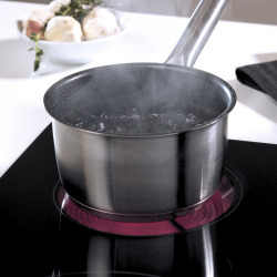  Plaque vitrocéramique 2 foyers, 30 cm, 6 niveaux de puissance, cadre inox (HDCC32200X)