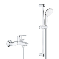 Grohe Set mitigeur monocommande bain/douche Eurosmart + ensemble de douche 2 jets Tempesta 100 (32158002-Tempesta2)