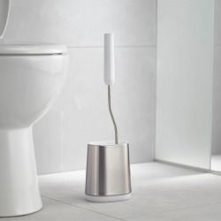 Pack WC Bâti-support Duofix + WC sans bride SAT + Abattant softclose + Plaque blanche + Brosse de toilette grise
