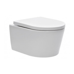 Geberit Pack Bati-support Geberit 112cm + Cuvette Swiss Aqua Technologies sans bride + Plaque blanche (SATrimlessGeb3-DE)