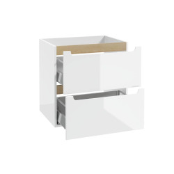  Meuble de salle de bain supplémentaire Naturel Stilla 60x60x45 cm blanc (STILLAB06005)