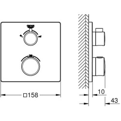 Mitigeur Thermostatique Bain/Douche (24080000)