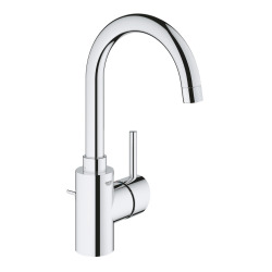 Grohe Concetto Mitigeur monocommande lavabo taille L avec Limiteur de débit ajustable, Chrome (32629002)