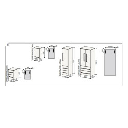 Meuble de salle de bain Cube Way 32,5x33 cm blanc brillant (CUBE2N32BL)