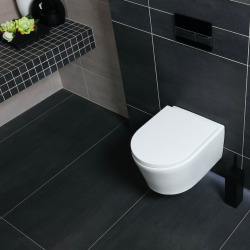 Villeroy & Boch ViConnect Pro S Pack WC Bâti + WC Swiss Aqua Technologies sans bride et fixations invisibles + Plaque (ViConnectSATrimless-1-DE)