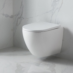 Villeroy & Boch Pack WC Bâti-support Villeroy & Boch + WC sans bride SAT + Plaque de déclenchement double, Blanche (ViConnectFusionTQ-2)