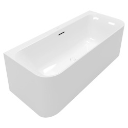  SQUARE Loop & Friends 180x80 cm Baignoire murale, sans pieds, blanc (UBA180LSF9CS00V-01)