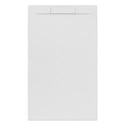 Swiss Aqua Technologies Fusion Receveur de douche 140x80cm en marbre coulé, Blanc (SATFU14080BL)