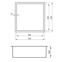 Niche de Douche à encastrer, Rose Gold (SATAURN3030BRG)