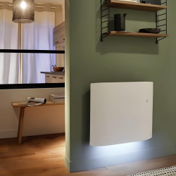  Divali 1000 W radiateur connecté, inertie double technologie , fonction lumineuse, horizontal, blanc (507609)