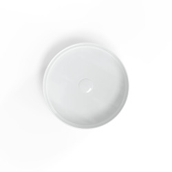 Vasque à poser Infinitio 39 x 39 x 12 cm sans trop-plein, blanc mat (SATINF3939M)