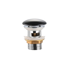 Bonde lavabo 5/4 sans trop-plein noir mat écoulement libre SAT Infinitio (PZATKABKM)