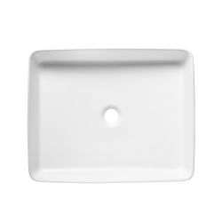  Infinitio Vasque à poser 50 x 40 x 11 cm, sans trop-plein, Blanc mat (SATINF5040M)
