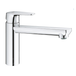 Grohe BauEdge mitigeur d'évier avec angle de rotation 140°, chrome (3169300F)