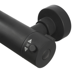 Swiss Aqua Technologies Colonne de douche XXL 250 avec mitigeur thermostatique, Douchette 3 jets, noir mat (SATSSTKEC)