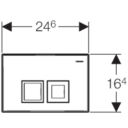 Geberit Bati-support Geberit UP100 + plaque Delta50 + cuvette Villeroy & Boch Architectura sans bride + abattant softclose (ArchiRimless