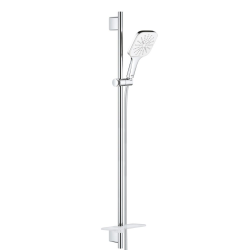 Grohe Rainshower SmartActive 130 Cube set de douche 3 jets avec barre, blanc (26587LS0)