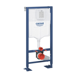  SOLIDO Pack Bâti-support + Cuvette suspendue + Abattant + Plaque chrome (AUTOPORTANT-O.NOVO49-1)