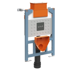  Bâti support 82cm + WC sans bride SAT + Abattant softclose + Plaque noir mat (VUNI82BLACKSATRIMLESS-6)