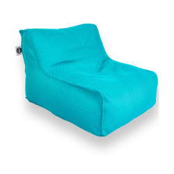 Soo Santaï Daddy Cool fauteuil XL 100x90x70cm interieur & exterieur flottant, dehoussable et resistant aux UV, Bleu, sans polystyrène