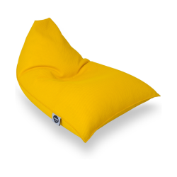 Soo Santaï Lazy Bro fauteuil poire 140x120x90cm interieur & exterieur flottant, dehoussable et resistant aux UV, Jaune, sans polystyrène