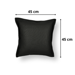  Small Cushion Floating coussin flottant 45x45x25cm, resistant aux UV, Noir, sans polystyrène