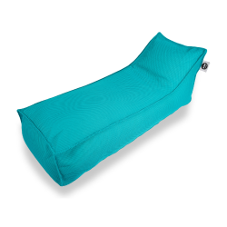 Soo Santaï Relax Sis chaise longue 160x70x35 interieur & exterieur flottante, dehoussable et resistante aux UV, Bleu, sans polystyrène