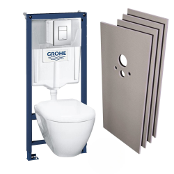 Grohe Nouveau Pack Bati WC Grohe RIMLESS + Set habillage (39186rimless-sabo)