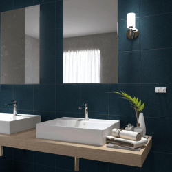  Patère murale adhésive double crochets en acier inoxydable, blanc mat (HACEKNALEP2HB)