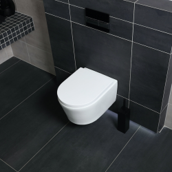 Pack WC Rapid SL + cuvette sans bride SAT, fixations cachées + plaque Skate chrome (RapidSL-SATrimless)