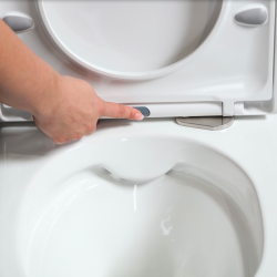 Grohe Pack WC Bâti-support Rapid SL + WC SAT sans bride + Abattant SoftClose + Plaque chrome + Set d'habillage (ARENASATSB)