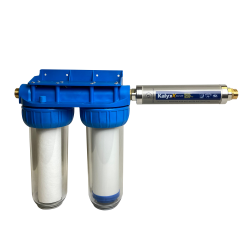 Swiss Aqua Technologies Set Adoucisseur d'eau  Anticalcaire Antibactérien innovant IPS Kalyxx BlueLine G3/4 " femelle (IPSBG34-SATHF34DX2)