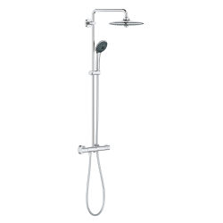 Grohe Vitalio Joy System 260 Colonne de douche avec mitigeur thermostatique, noir/chrome (G26838KI0)